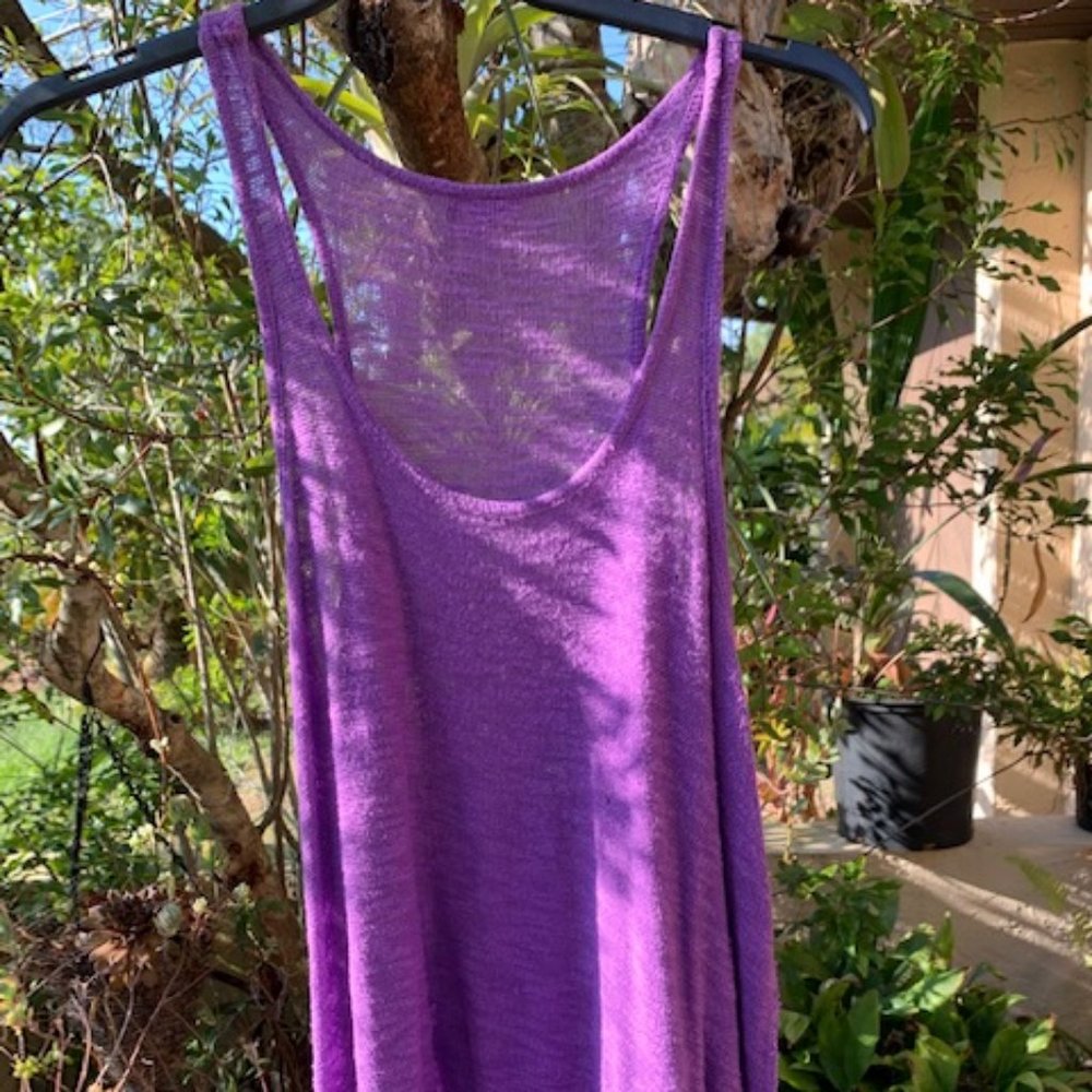 Purple Knit Tank Top XXL